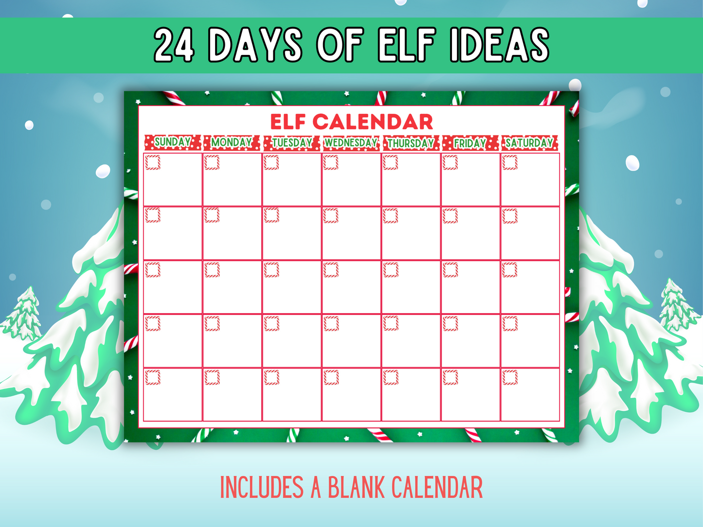 24 Days of Elf Ideas — Printable Elf on the Shelf Activity Pack