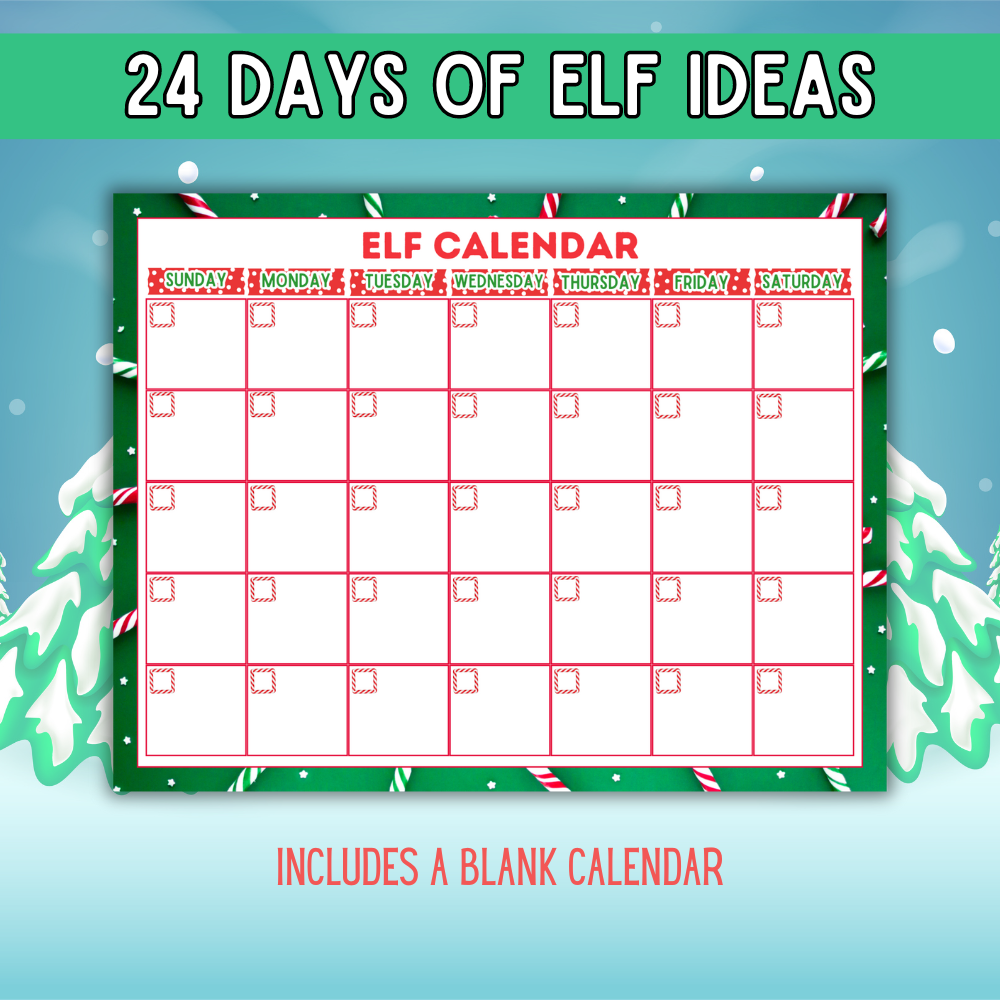 24 Days of Elf Ideas — Printable Elf on the Shelf Activity Pack