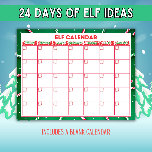 24 Days of Elf Ideas — Printable Elf on the Shelf Activity Pack