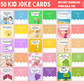 50 Kid Joke Cards — Printable Lunchbox Jokes & Riddles