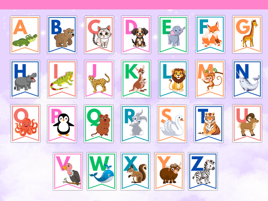 ABC Alphabet Banner — Printable Classroom & Party Decoration