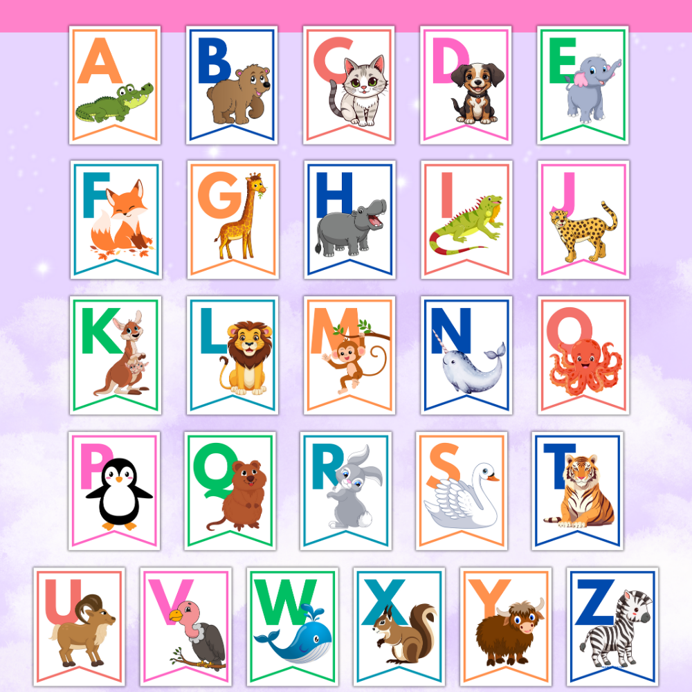 ABC Alphabet Banner — Printable Classroom & Party Decoration