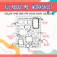All About Me Worksheets — Printable Back-to-School Activity