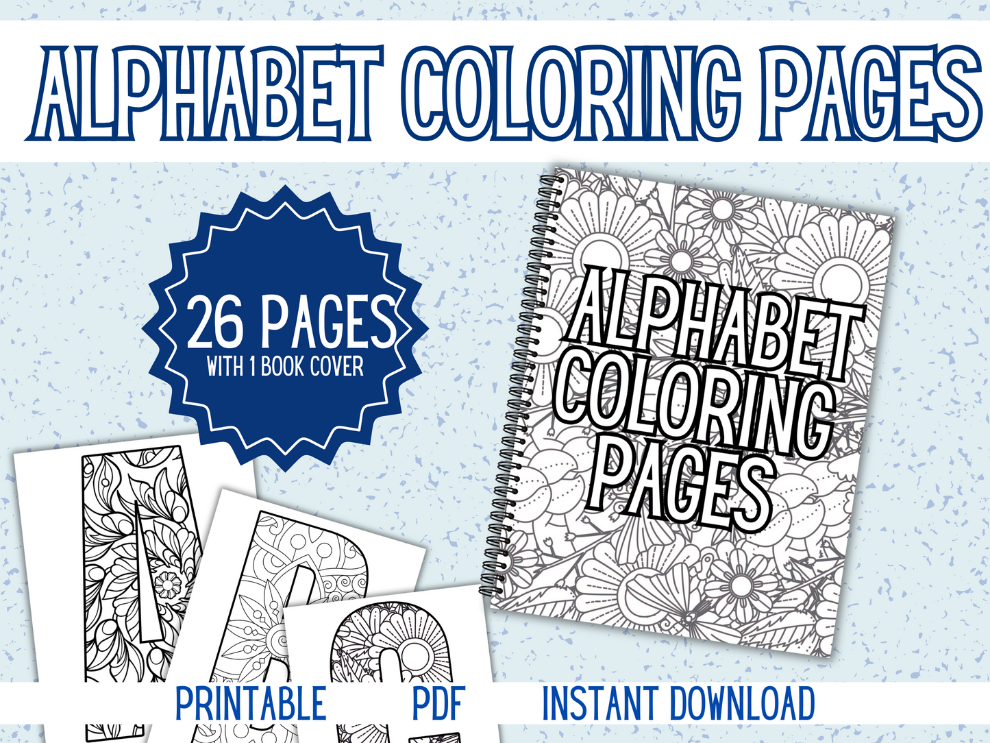 Alphabet Coloring Pages — A to Z Printable Letters for Kids