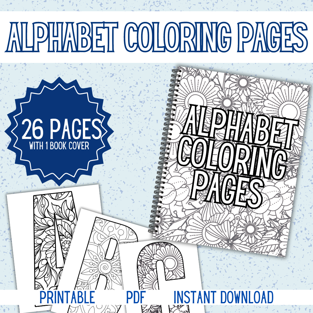 Alphabet Coloring Pages — A to Z Printable Letters for Kids