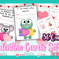 Animal Valentine Cards — Printable Class Valentines for Kids