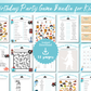 Aqua Birthday Party Bundle — Printable Games for Boys